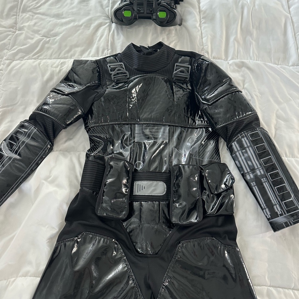 Black Storm Trooper Costume with Mask